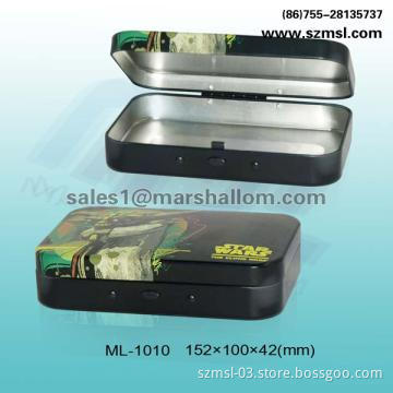 tin box with hinge, metal box, gift box candy box
